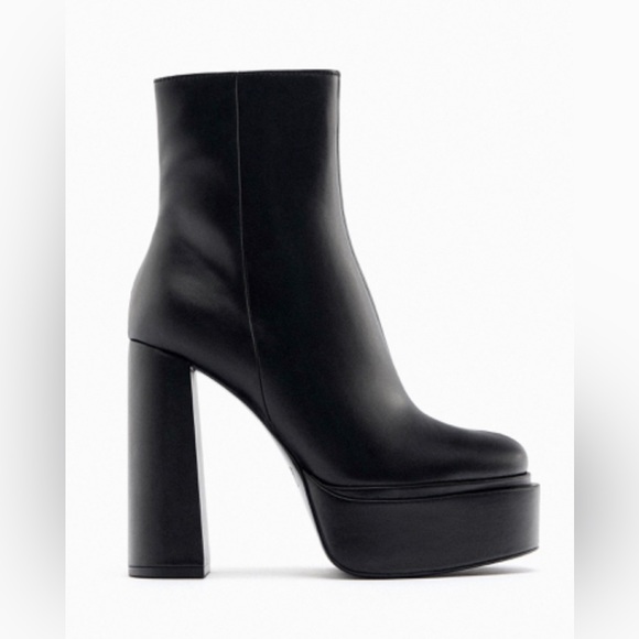 ZARA Platform Ankle Boots - Picture 1 of 15